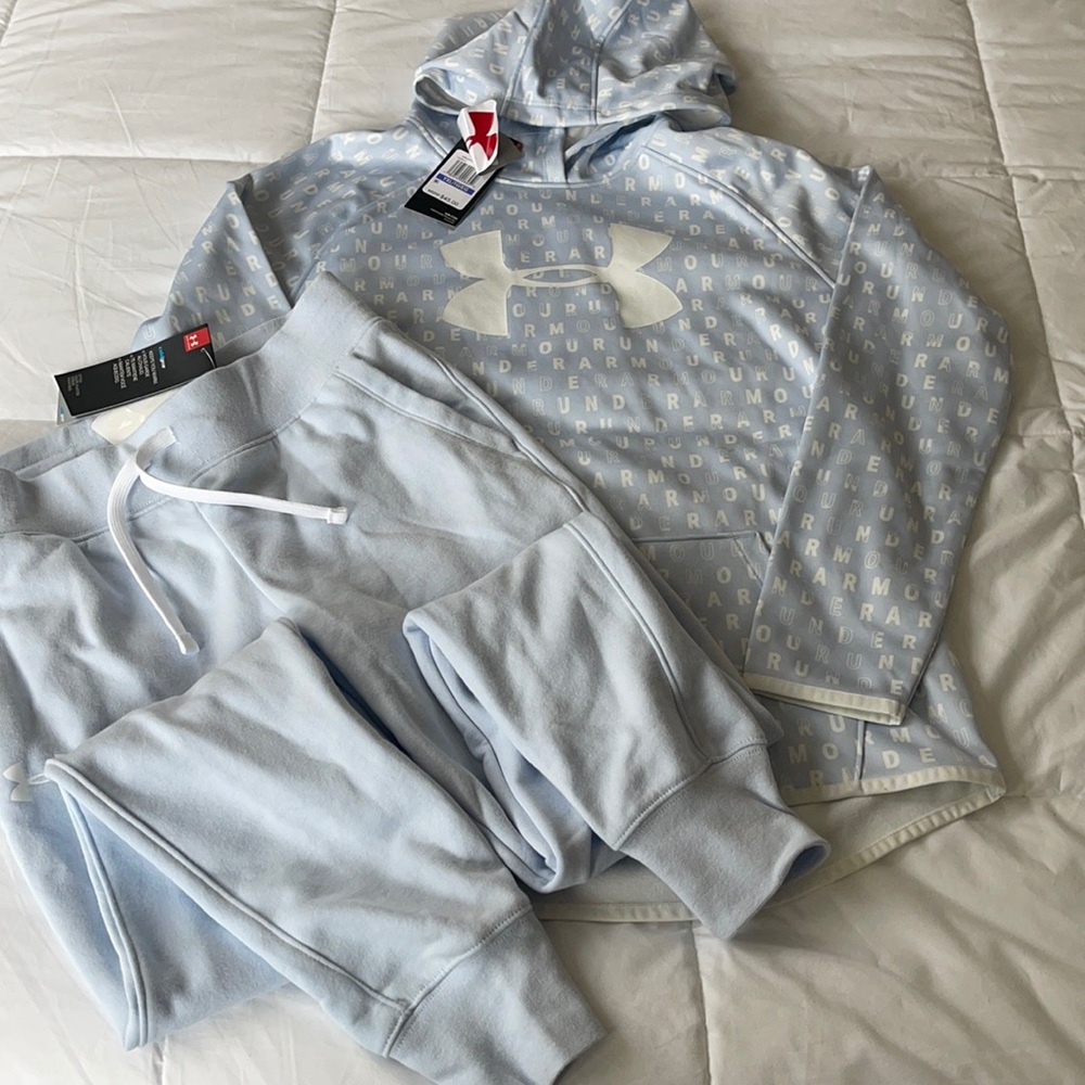 Under Armour sz XL hoodie sz L joggers nwt